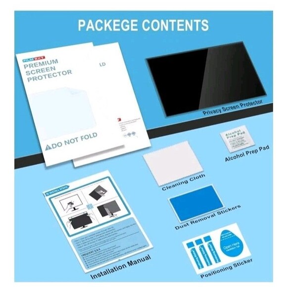 28" Upgrade Removable Computer Privacy Screen Filter For For Frameless... - Picture 6 of 11